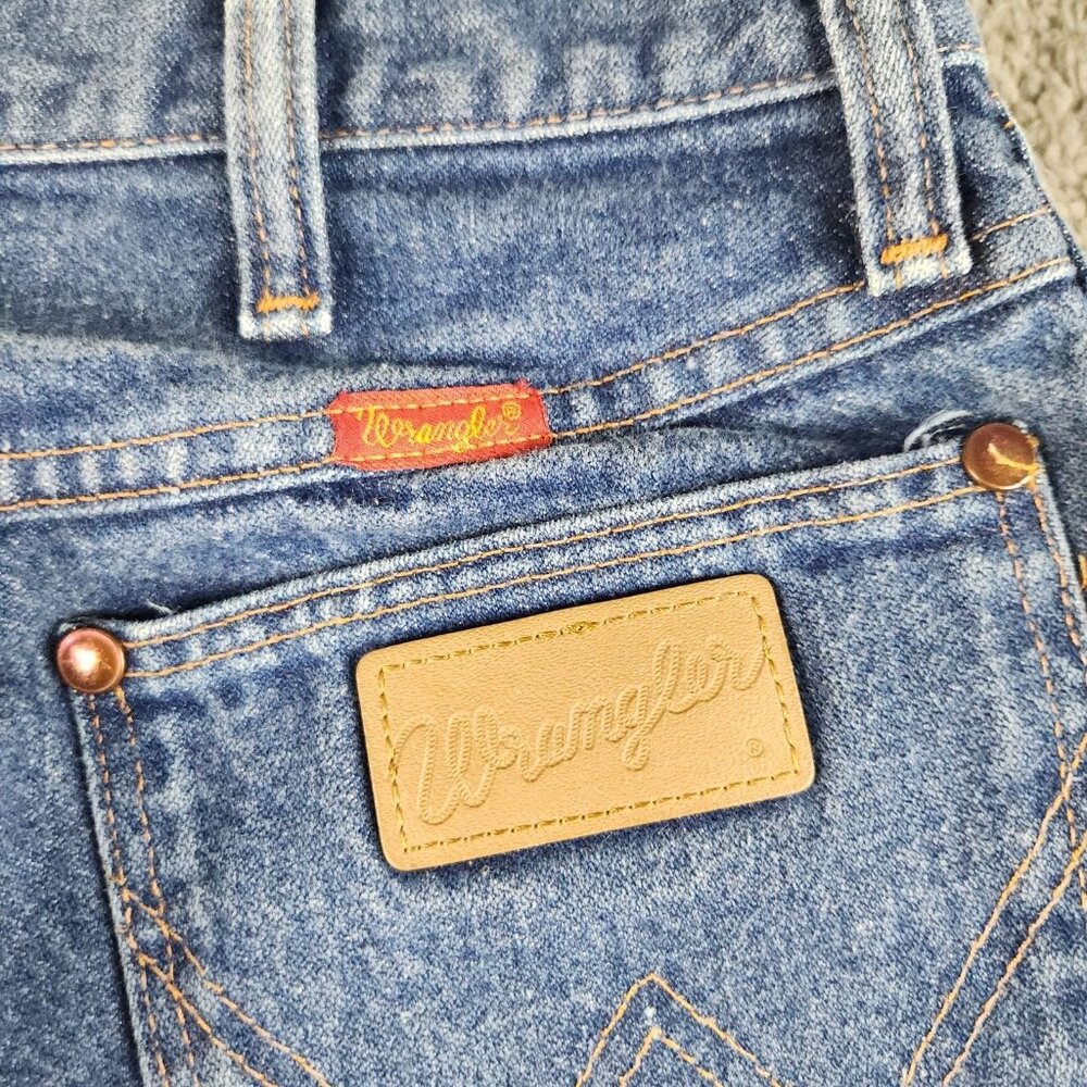 Women's Wrangler Cowboy Cut Slim Fit Jean Size 11/12 Super High Rise Tapered USA - Picture 9 of 10